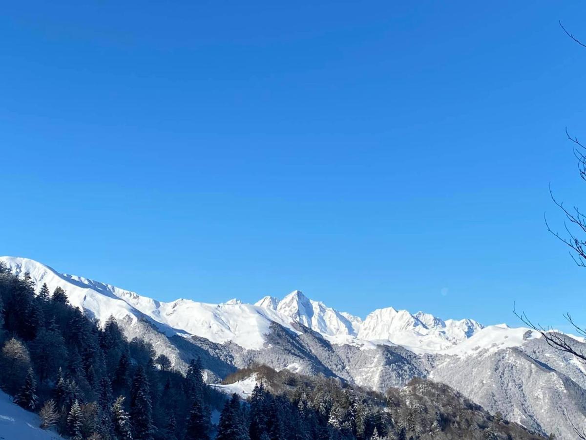 Pleine Nature Pied Pistes Piscine Chauffee Ustou Εξωτερικό φωτογραφία