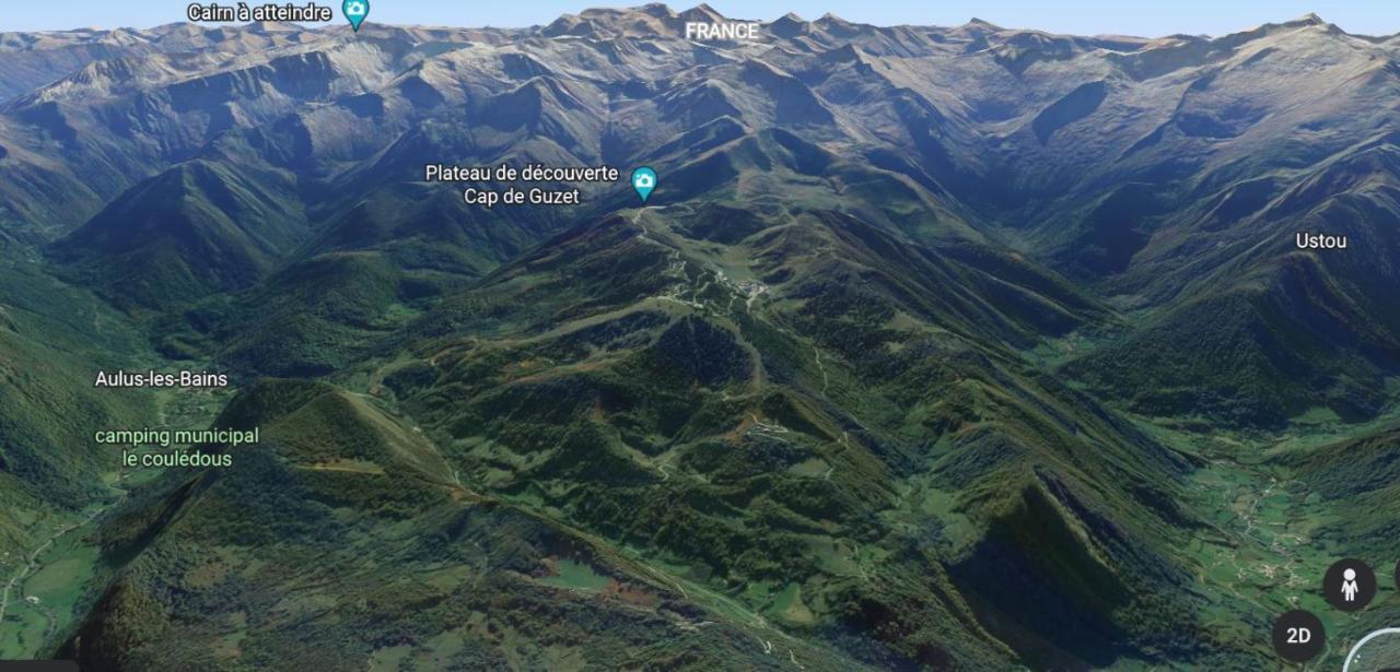 Pleine Nature Pied Pistes Piscine Chauffee Ustou Εξωτερικό φωτογραφία
